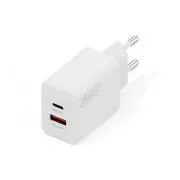 DIGITUS USB polnilnik GaN 30 W, 1x USB-C, 1x USB-A