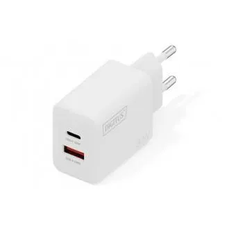 DIGITUS USB polnilnik GaN 30 W, 1x USB-C, 1x USB-A DIGITUS USB polnilnik GaN 30 W, 1x USB-C, 1x USB-A