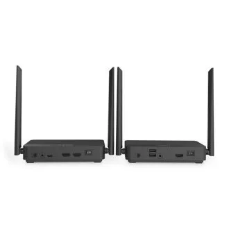 Komplet brezžičnega HDMI KVM podaljševalnika DIGITUS 4K/60 Hz, 100 m, črn Komplet brezžičnega HDMI KVM podaljševalnika DIGITUS 4K/60 Hz, 100 m, črn