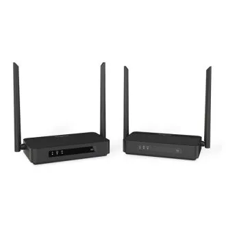 Komplet brezžičnega HDMI KVM podaljševalnika DIGITUS 4K/60 Hz, 100 m, črn Komplet brezžičnega HDMI KVM podaljševalnika DIGITUS 4K/60 Hz, 100 m, črn