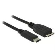 Delock SuperSpeed USB 10 Gbps (USB 3.1, Gen 2) USB tipa C™ moški > USB tipa Micro-B moški 0,5 m črna
