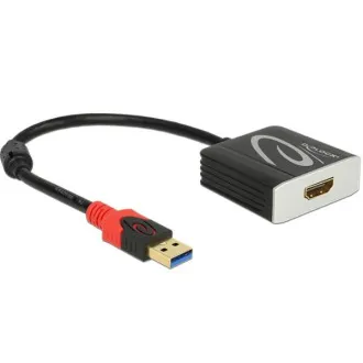 Delock Adapter USB 3.0 tip A moški > HDMI ženski