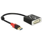 Delock Adapter USB 3.0 tip A moški > DVI ženski