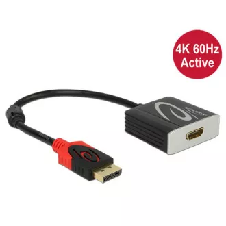 Delock Adapter Displayport 1.2 moški > HDMI ženski 4K 60 Hz aktiven