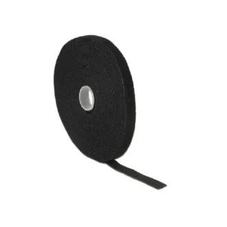 Delock Pritrdilni elementi s kavljem in zanko L 10 m x Š 13 mm zvitek črna