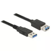Delock Podaljševalni kabel USB 3.0 tip A moški > USB 3.0 tip A ženski 2,0 m črn