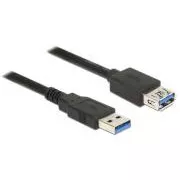 Delock Podaljševalni kabel USB 3.0 tip A moški > USB 3.0 tip A ženski 5,0 m črn