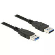 Delock kabel USB 3.0 tip A (moški) > USB 3.0 tip A (moški), 0,5 m, črn