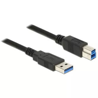 Delock Kabel USB 3.0 tipa A moški in USB 3.0 tipa B moški 0,5 m črn
