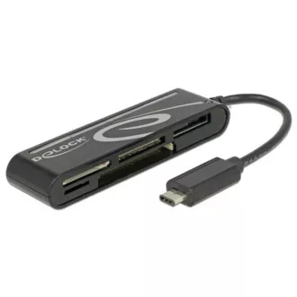Delock USB 2.0 čitalnik kartic USB Type-C™ moški 5 rež Delock USB 2.0 čitalnik kartic USB Type-C™ moški 5 rež