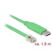 Delock Adapter USB 2.0 tip A moški > 1 x serijski RS-232 RJ45 moški