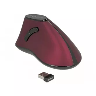 Delock Ergonomska vertikalna optična miška s 5 gumbi 2,4 GHz brezžična