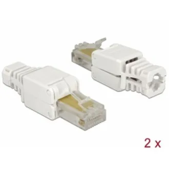 Delock RJ45 moški Cat.5e UTP brez orodja 2 kosa