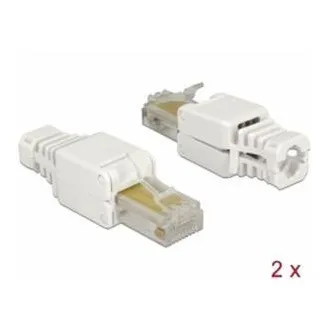 Delock RJ45 moški Cat.5e UTP brez orodja 2 kosa
