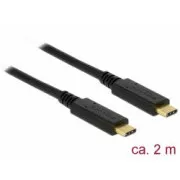 Delock USB 3.1 Gen 1 (5 Gbps) Type-C do Type-C kabel 2 m 3 A E-Marker