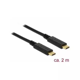 Delock USB 3.1 Gen 1 (5 Gbps) Type-C do Type-C kabel 2 m 3 A E-Marker