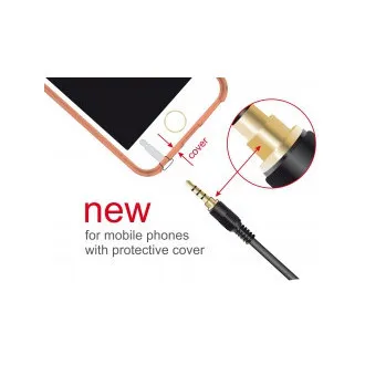 Delock kabel stereo jack 3,5 mm, 4-pinski, moški > moški, 3 m, črn Delock kabel stereo jack 3,5 mm, 4-pinski, moški > moški, 3 m, črn