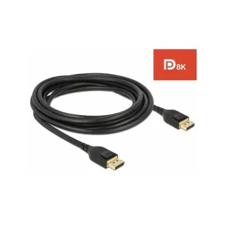 Delock DisplayPort kabel 8K 60 Hz 3 m DP 8K certificiran
