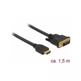 Delock HDMI na DVI kabel 24 1 dvosmerni 3 m