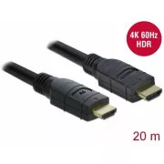 Delock Aktivni kabel HDMI4K 60 Hz 20 m