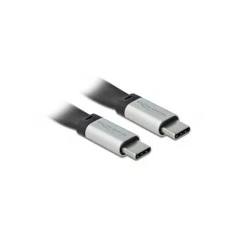 Delock USB 3.2 Gen 2, FPC ploščati tračni kabel, USB Type-C™ do USB Type-C™, 22 cm, PD 3 A E-Marker Delock USB 3.2 Gen 2, FPC ploščati tračni kabel, USB Type-C™ do USB Type-C™, 22 cm, PD 3 A E-Marker