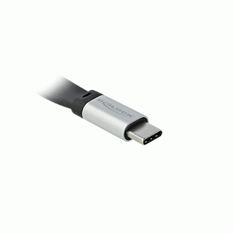 Delock USB 3.2 Gen 2, FPC ploščati tračni kabel, USB Type-C™ do USB Type-C™, 22 cm, PD 3 A E-Marker Delock USB 3.2 Gen 2, FPC ploščati tračni kabel, USB Type-C™ do USB Type-C™, 22 cm, PD 3 A E-Marker