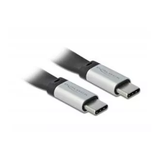 Delock USB 3.2 Gen 2, FPC ploščati tračni kabel, USB Type-C™ do USB Type-C™, 22 cm, PD 3 A E-Marker Delock USB 3.2 Gen 2, FPC ploščati tračni kabel, USB Type-C™ do USB Type-C™, 22 cm, PD 3 A E-Marker