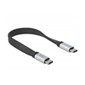Delock USB 3.2 Gen 2, FPC ploščati tračni kabel, USB Type-C™ do USB Type-C™, 22 cm, PD 3 A E-Marker Delock USB 3.2 Gen 2, FPC ploščati tračni kabel, USB Type-C™ do USB Type-C™, 22 cm, PD 3 A E-Marker