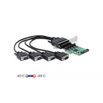 Delock PCI Express kartica za 4 x serijsko RS-232 z napajanjem