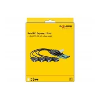 Delock PCI Express kartica za 4 x serijsko RS-232 z napajanjem