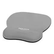 Delock Ergonomska podloga za miško z naslonom za zapestje siva 245 x 206 mm