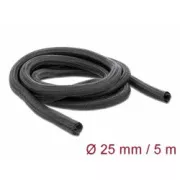 Delock Samozapiralni pleteni ovoj 5 m x 25 mm, črn