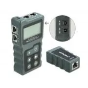 Delock LCD tester kablov RJ45 / PoE / DC