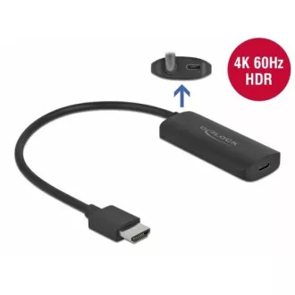 Delock Adapter HDMI-A moški > USB Type-C™ ženski (DP Alt Mode) 4K 60 Hz Delock Adapter HDMI-A moški > USB Type-C™ ženski (DP Alt Mode) 4K 60 Hz