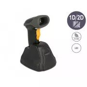 Delock 2,4 GHz, 1D in 2D čitalnik črtne kode s polnilno postajo