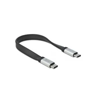 Delock USB 3.2 Gen 2, ploščat FPC-kabel, USB Type-C na USB Type-C, 13 cm, PD 5 A E-Marker Delock USB 3.2 Gen 2, ploščat FPC-kabel, USB Type-C na USB Type-C, 13 cm, PD 5 A E-Marker