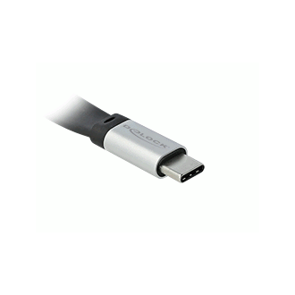 Delock USB 3.2 Gen 2, ploščat FPC-kabel, USB Type-C na USB Type-C, 13 cm, PD 5 A E-Marker Delock USB 3.2 Gen 2, ploščat FPC-kabel, USB Type-C na USB Type-C, 13 cm, PD 5 A E-Marker