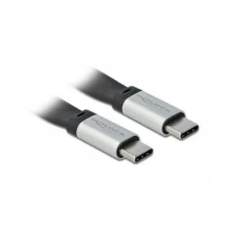 Delock USB 3.2 Gen 2, ploščat FPC-kabel, USB Type-C na USB Type-C, 13 cm, PD 5 A E-Marker Delock USB 3.2 Gen 2, ploščat FPC-kabel, USB Type-C na USB Type-C, 13 cm, PD 5 A E-Marker