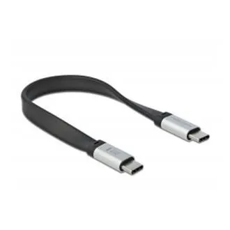 Delock USB 3.2 Gen 2, ploščat FPC-kabel, USB Type-C na USB Type-C, 13 cm, PD 5 A E-Marker Delock USB 3.2 Gen 2, ploščat FPC-kabel, USB Type-C na USB Type-C, 13 cm, PD 5 A E-Marker