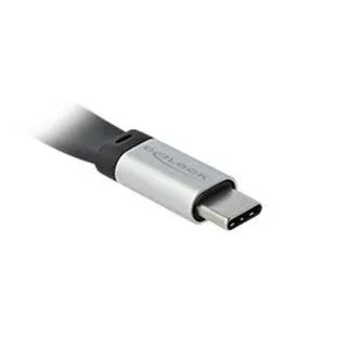 Delock USB 3.2 Gen 2, ploščat FPC-kabel, USB Type-C na USB Type-C, 13 cm, PD 5 A E-Marker Delock USB 3.2 Gen 2, ploščat FPC-kabel, USB Type-C na USB Type-C, 13 cm, PD 5 A E-Marker