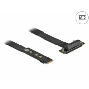 Delock Adapter M.2 ključ M do PCIe x4 NVMe, pravokoten, z dolžino kabla 20 cm
