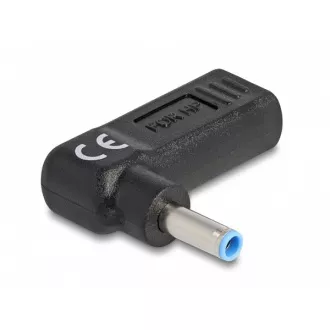 Delock: Adapter za kabel za polnjenje prenosnega računalnika, iz vtičnice USB Type-C na vtič HP 4,5 x 3,0 mm, pod kotom 90° Delock: Adapter za kabel za polnjenje prenosnega računalnika, iz vtičnice USB Type-C na vtič HP 4,5 x 3,0 mm, pod kotom 90°