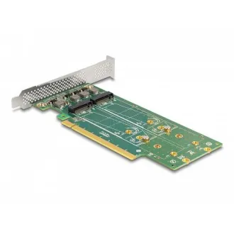 Delock PCI Express 4.0 x16 na 4 x notranjo kartico M.2 Key M 110 mm NVMe - nizki profil Delock PCI Express 4.0 x16 na 4 x notranjo kartico M.2 Key M 110 mm NVMe - nizki profil