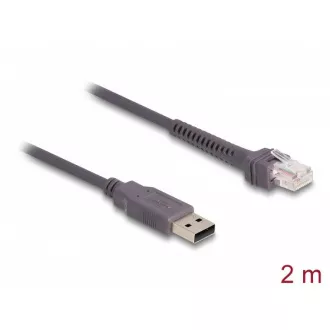 Delock RJ50 do USB 2.0 Type-A do čitalnika črtnih kod, 2 m Delock RJ50 do USB 2.0 Type-A do čitalnika črtnih kod, 2 m