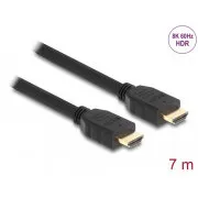 Delock Visokohitrostni kabel HDMI, 48 Gb/s, 8K 60 Hz, črn, 7 m