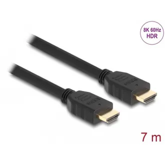Delock Visokohitrostni kabel HDMI, 48 Gb/s, 8K 60 Hz, črn, 7 m