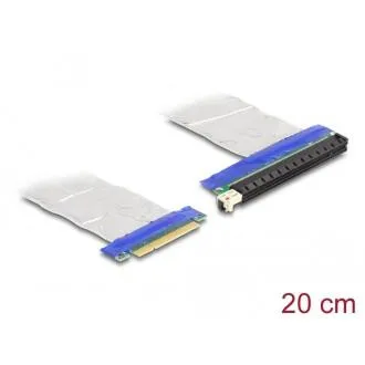 Delock Riser kartica PCI Express, iz vtiča x8 v režo x16, s kablom, dolžina 20 cm