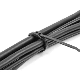 Delock Kabelska kravata z ravno glavo, L 205 x Š 2,5 mm, 100 kosov črna Delock Kabelska kravata z ravno glavo, L 205 x Š 2,5 mm, 100 kosov črna
