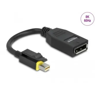 Delock Mini DisplayPort 1.4 na DisplayPort adapter z 8K 60 Hz aretacijo