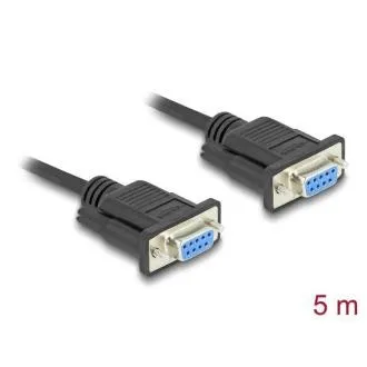 Delock serijski kabel z vmesnikom RS-232 D-Sub9, od vtičnice do vtičnice, dolžina 5 m